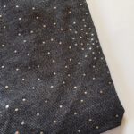 navy blue with silver sparkles